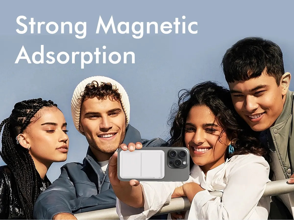 10,000mAh Magnetic Wireless Power Bank with LED Display | 22.5W Fast Charging MagSafe Battery Pack with Stand | Compatible with iPhone 17/16/15/14/13/12 Series | Portable Foldable Lithium-Ion Travel Charger with USB Type-C