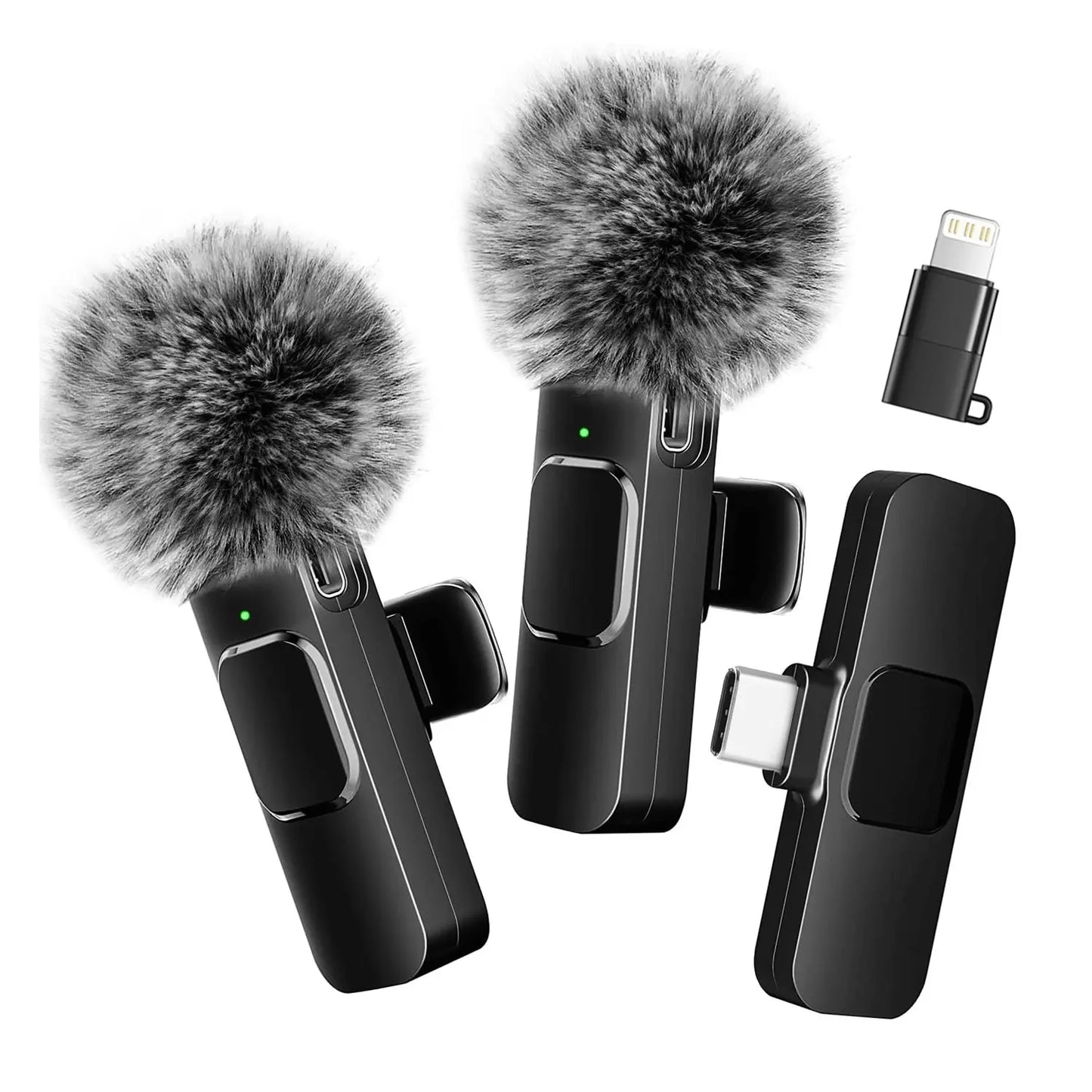 Hitozon Wireless Lavalier Microphone for iPhone 15/16/17, iPad, and Android - Portable USB-C Lapel Mic with Noise Reduction for Video Recording, Vlogging, TikTok, and YouTube