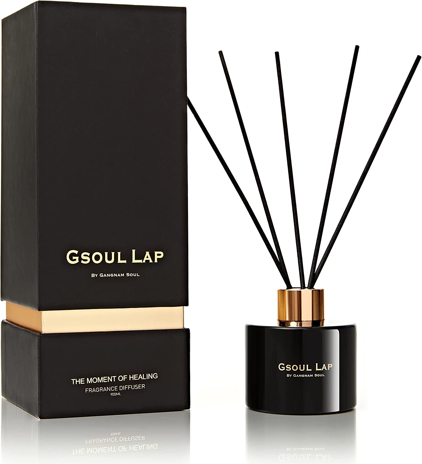 Moroccan Bergamot Reed Diffuser Set/Fragrance Oil Diffuser Reeds/Scent Diffuser/Room Decor, Office Decor, Black Decor/Home Fragrance Products & Gifts