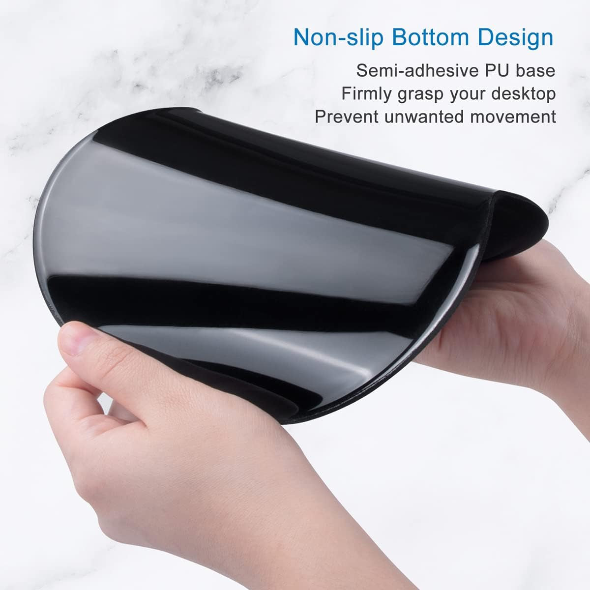 Ergonomic Gel Wrist Support Mouse Pad – Comfortable Non-Slip Design for Pain Relief, 8.7 x 7.2 Inches, Stylish Map Print