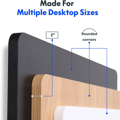 48"X24" One-Piece Electric Standing Desk, 1" Thick Seamless Desktop for Home Office, Study & Multi-Monitor Setup, White