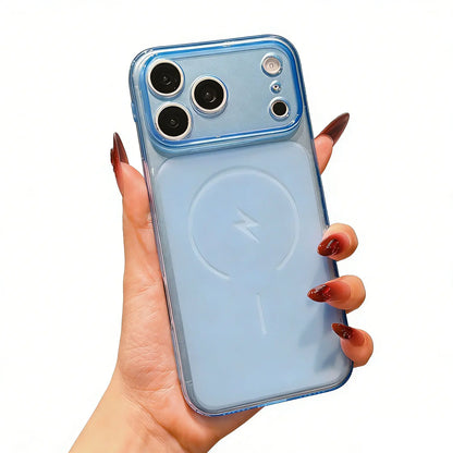 All-Clear Crystal Diamond Magnetic Magsafe Polycarbonate Smartphone Case Cover for Iphone 17,16,15,14,13,12 - Shockproof, Slim, Anti-Yellowing, Transparent Rugged Bumper Casing with Button Protection - Wireless Accessories #Mothersdaygift Summerwins