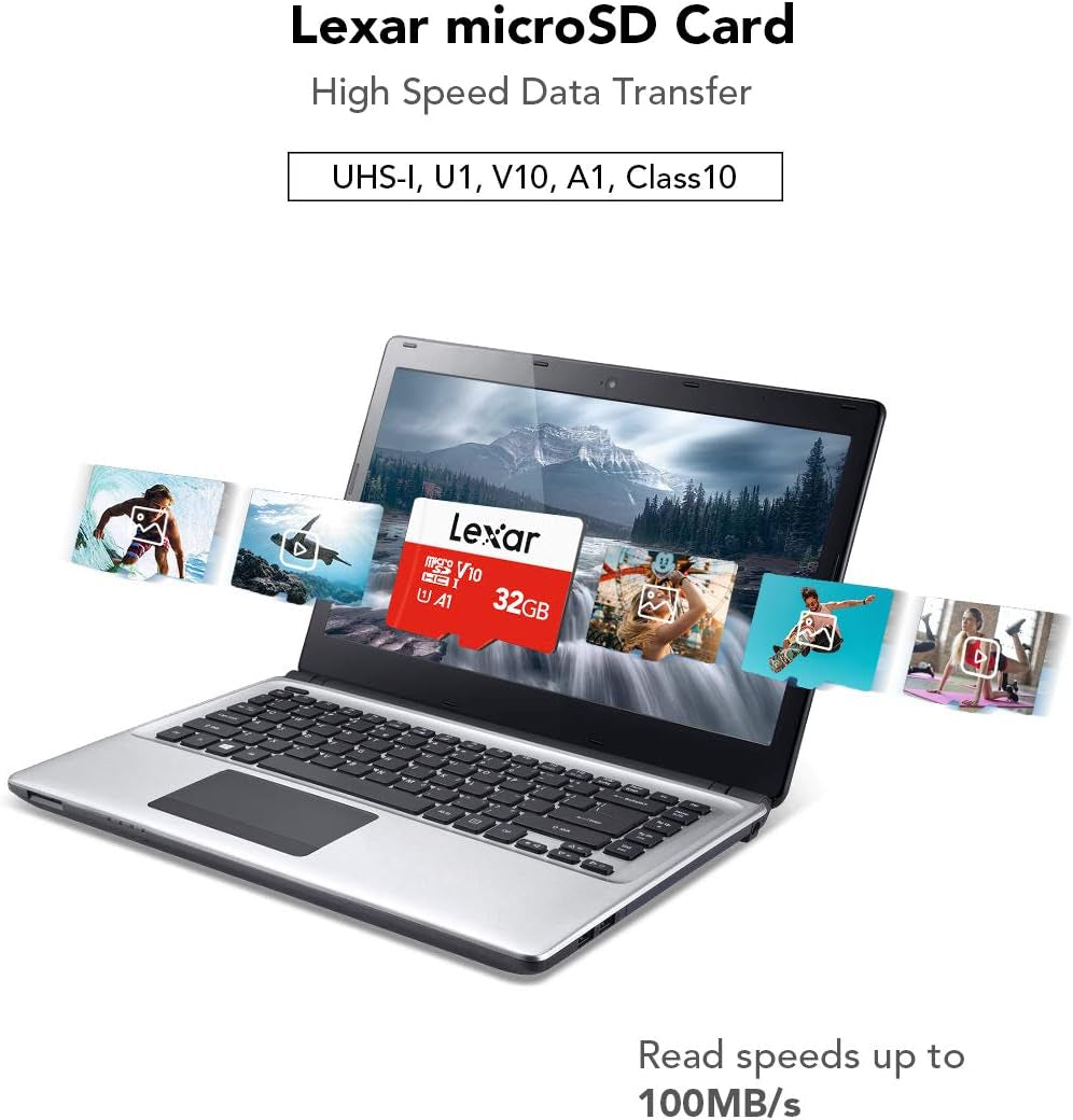 32GB High-Speed Micro SD Card with Adapter - UHS-I, Class 10, Up to 100MB/s, Perfect for All Your Storage Needs!